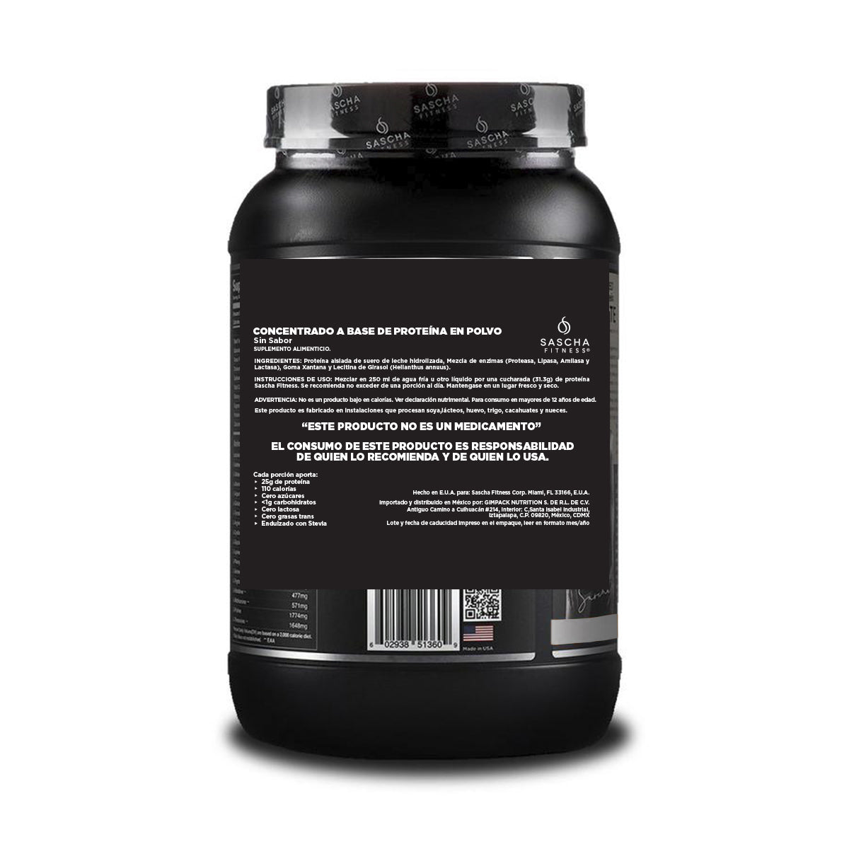 Sascha Fitness Suplemento Alimenticio Proteína