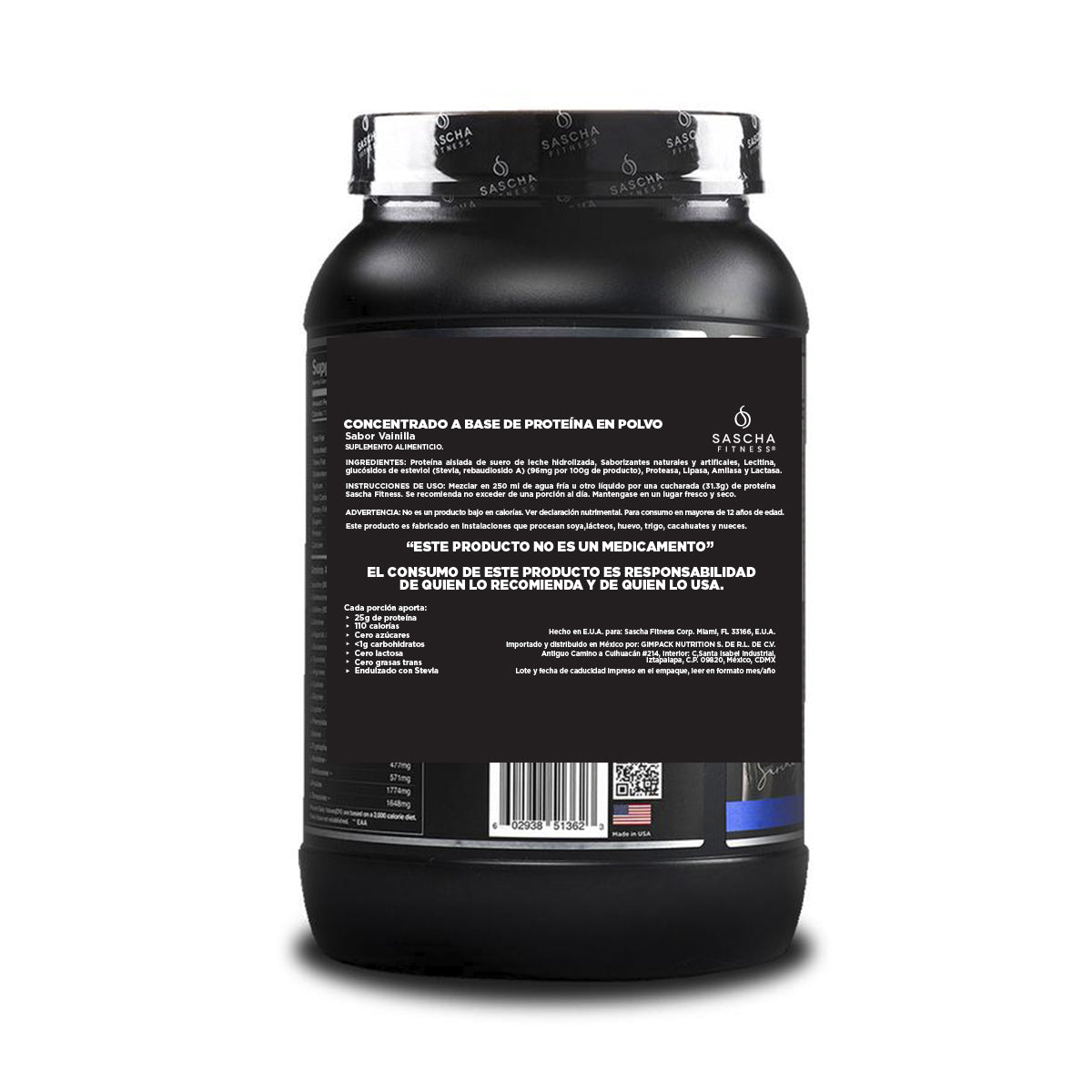 Sascha Fitness Suplemento Alimenticio Proteína