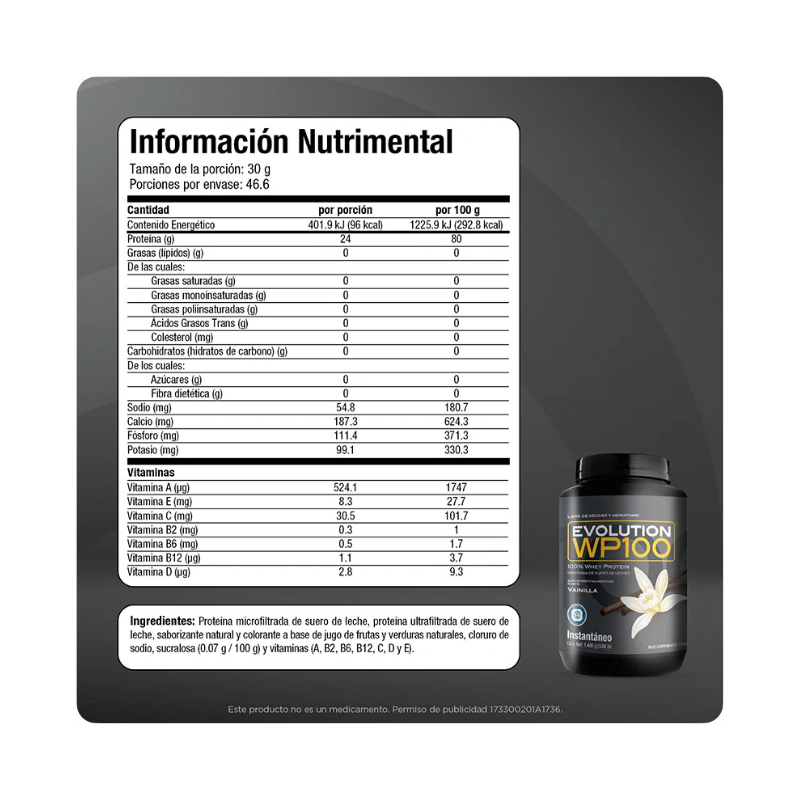 Evolution WP100 — Proteína de Suero de Leche para Recuperación | YourTop Store