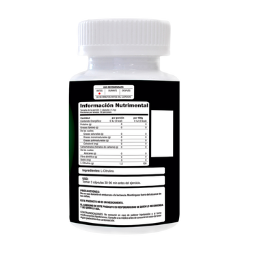Evolution L-citrulina aminoácido frasco 90 cápsulas